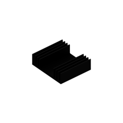 KOELPROFIEL 42,7X37,5X12,5MM - ZWART