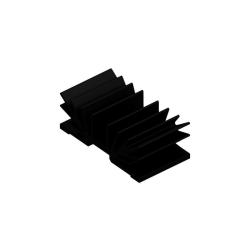 KOELPROFIEL 70X37,5X25MM 1XM3 - ZWART