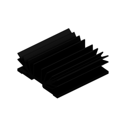 KOELPROFIEL 70X75X25MM - ZWART