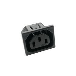 EUROSTEKKER CHASSIS SNAP-IN 3P FEMALE FASTON 6.3MM AANSLUITING 65øC