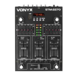 4-KANAALS MIXER MET GELUIDSEFFECTEN USB/MP3/BT