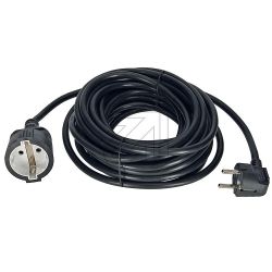 VERLENGSNOER 3X1,5MM2 10M PVC ZWART RANDAARDE H05VV-F