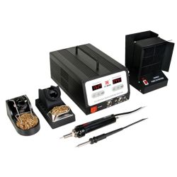 SOLDEER- EN DESOLDEERSTATION MET VARIABELE TEMPERATUUR 100W/230V